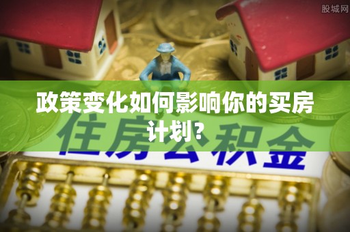迎江政策变化如何影响你的买房计划？
